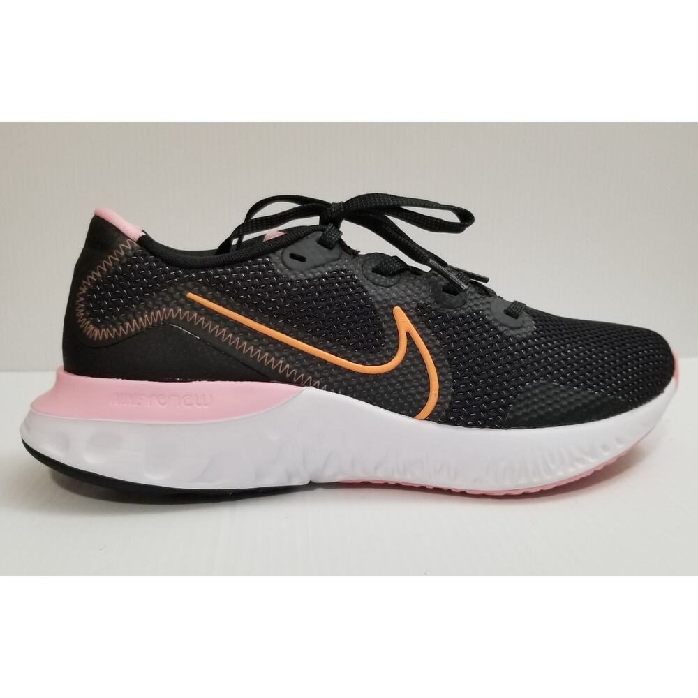 Nike Womens Renew Run CK6360-001 Black Running Shoes Sneakers Size 10 EUC